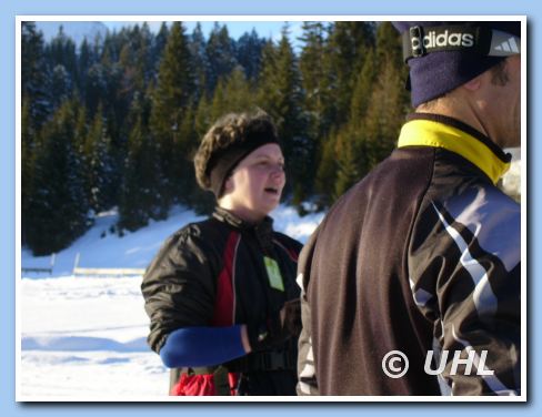 Elke und Martin beim Treffpunkt auf der Woldmoos.